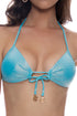 Luli Fama Luminous Molded Push Up Bandeau Halter Top